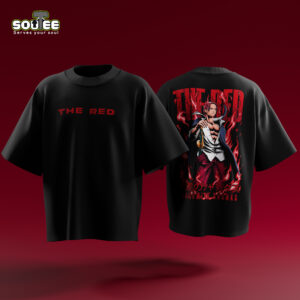 "Limited edition Shanks anime T-shirt featuring Red-Haired Shanks from One Piece in high-quality print on premium cotton fabric."