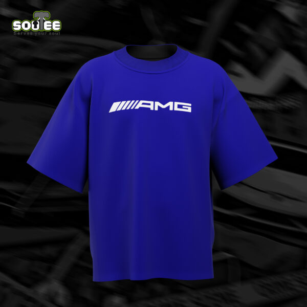 Front view of AMG premium t-shirt with bold AMG logo