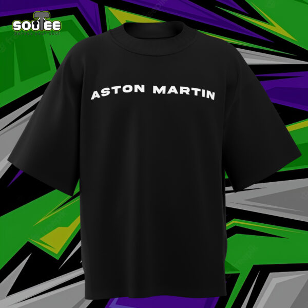 Front view of Aston Martin premium t-shirt with logo