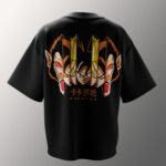 "Back view of Dragon Ball Z T-Shirt highlighting stitching and fabric quality"
