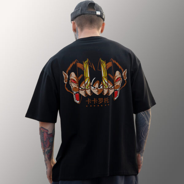 "Model wearing Dragon Ball Z 240 GSM T-Shirt showcasing relaxed fit"