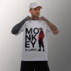 Model Wearing Monkey D. Luffy One Piece T-Shirt | Premium Anime Cotton Tee by Soutee